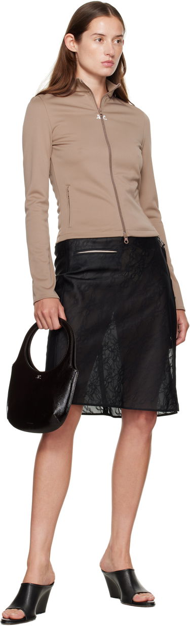 Jacka Courrèges Courrèges Biker Track Jacket Beige | 325JVE133JS0250, 3