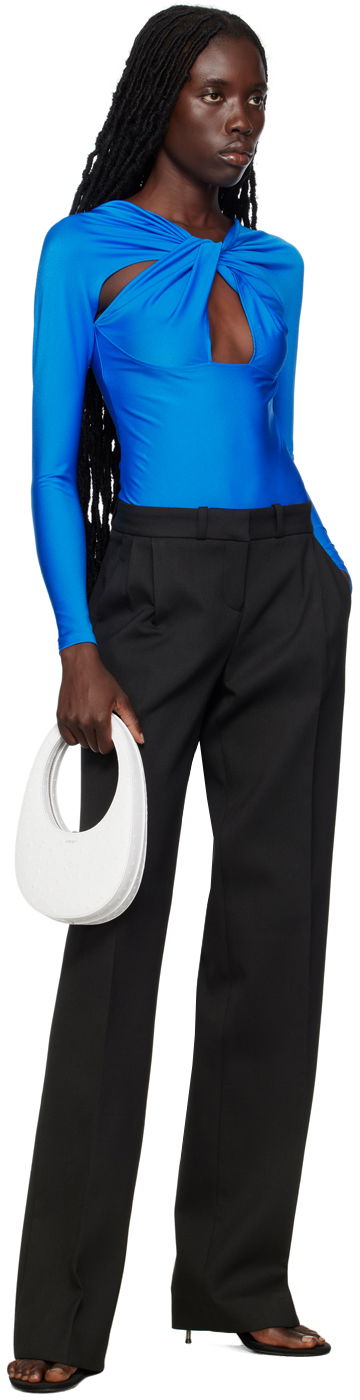 Kropp Coperni Cutout Long Sleeve Bodysuit Blå | COPJS19545C, 4