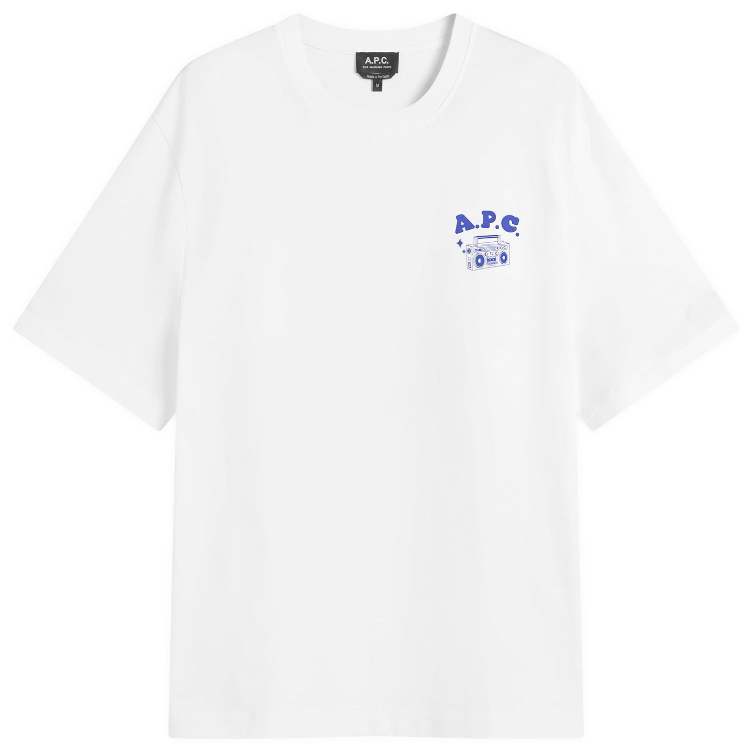 T-shirt A.P.C. Men's Disco Print T-Shirt, Size Small Vit | COHGS-M26530-AAB, 0