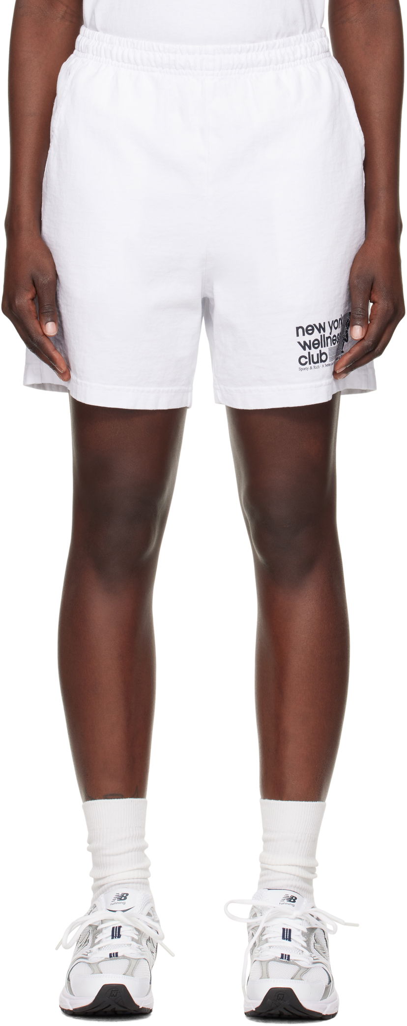 Shorts Sporty & Rich 'Wellness Club' Shorts Vit | SH039506128WH01