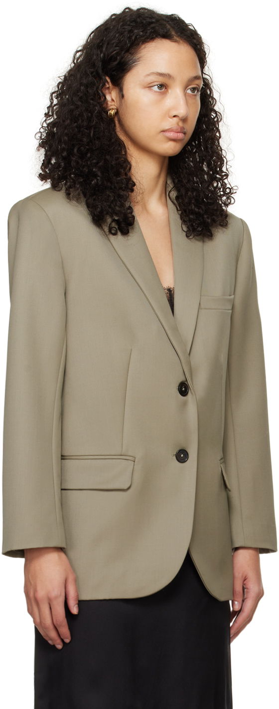 Rockar Anine Bing Quinn Single-Breasted Blazer Grön | A-01-7073-250, 1