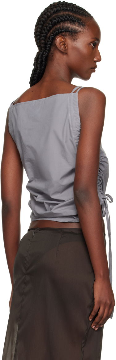Linne Baserange Baserange Pictorial Ruched Strap Top Grå | TSPIS-PO-AU25, 2