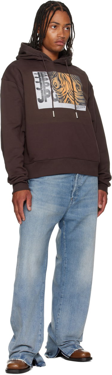 Sweatshirt Jean Paul Gaultier Jean Paul Gaultier Printed Hoodie Brun | 25/03-W-TO296-J003-710060, 3