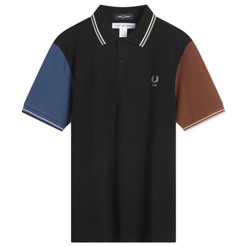 Polotröja Comme des Garçons SHIRT X Fred Perry Polo Shirt Svart | FP-T502-051-1