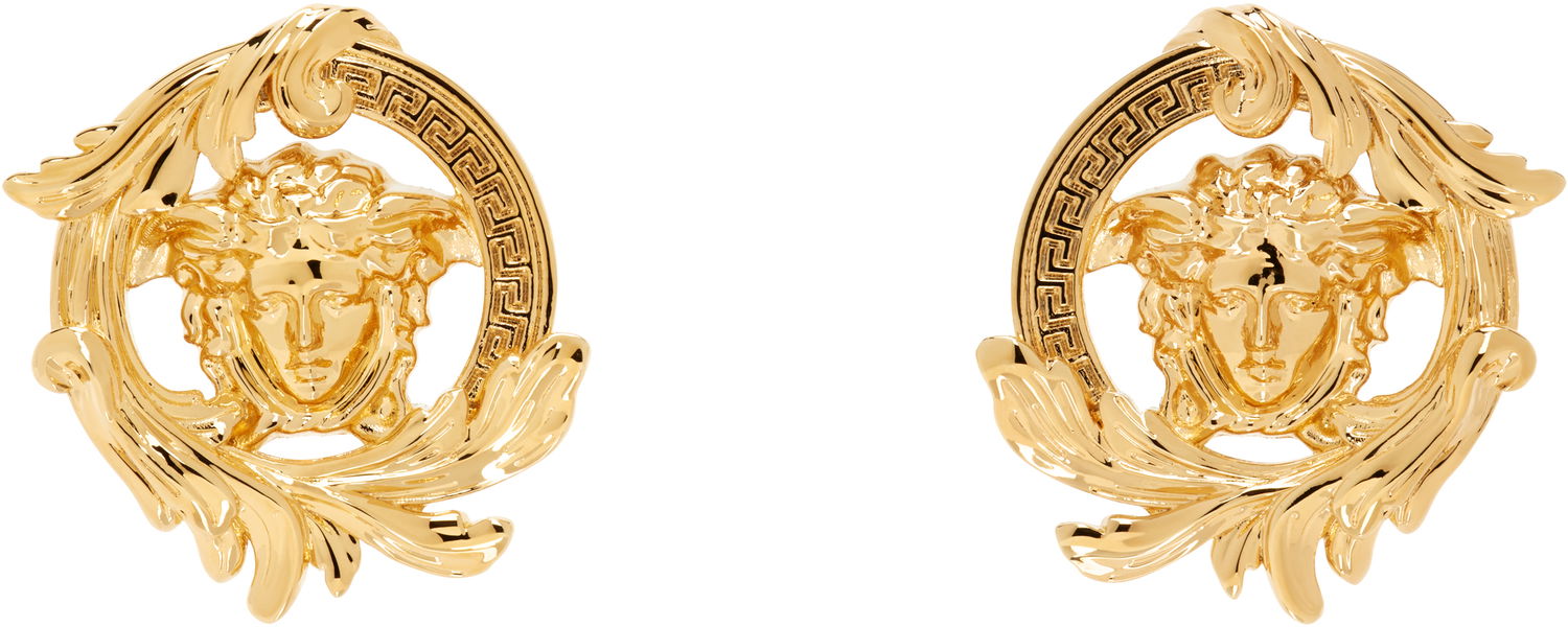 Örhängen Versace Versace Medusa Barocco Earrings Metallisk | 1019023_1A00620_3J000, 0