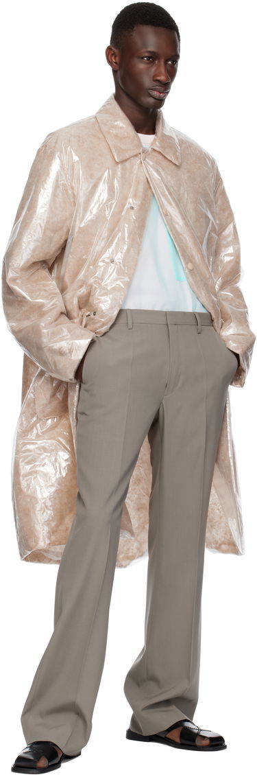 Regnrock Dries Van Noten Dries Van Noten Loose Fit Mac Coat Beige | 251-020222-1257, 3