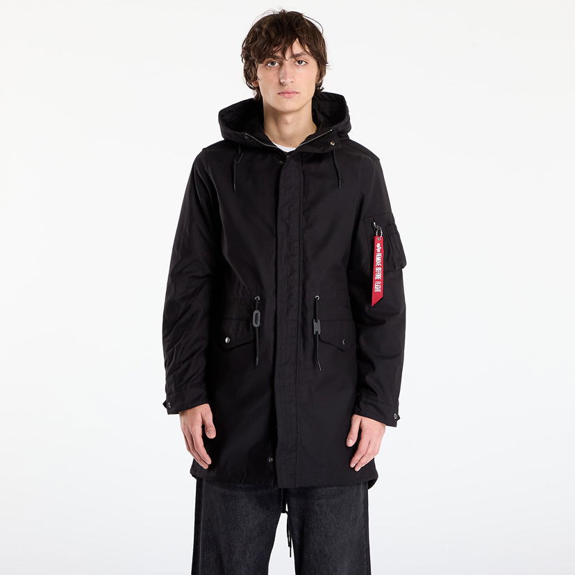 Parkas Alpha Industries Jacket Studio M-51 Fishtail Backprint (2in1) Svart | 258112-03
