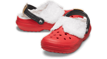 Sneakers och skor Crocs Classic Lined Santa Clogs Röd | 210933-6WE, 1