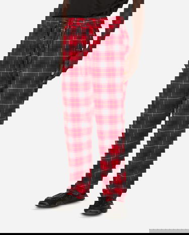 Pyjamas TEKLA Flannel Plaid Pijamas Pants Röd | SWP-REPL REPL, 0