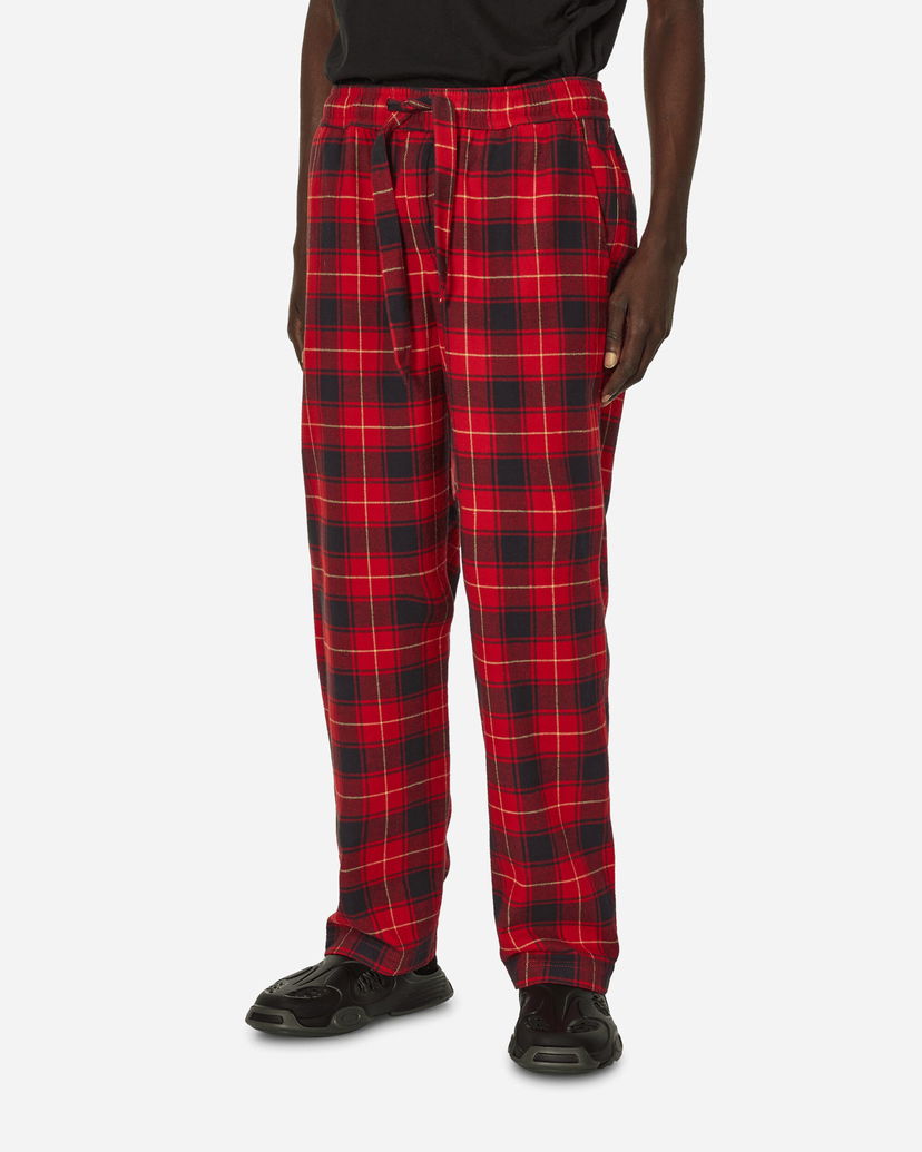 Pyjamas TEKLA Flannel Plaid Pijamas Pants Röd | SWP-REPL REPL