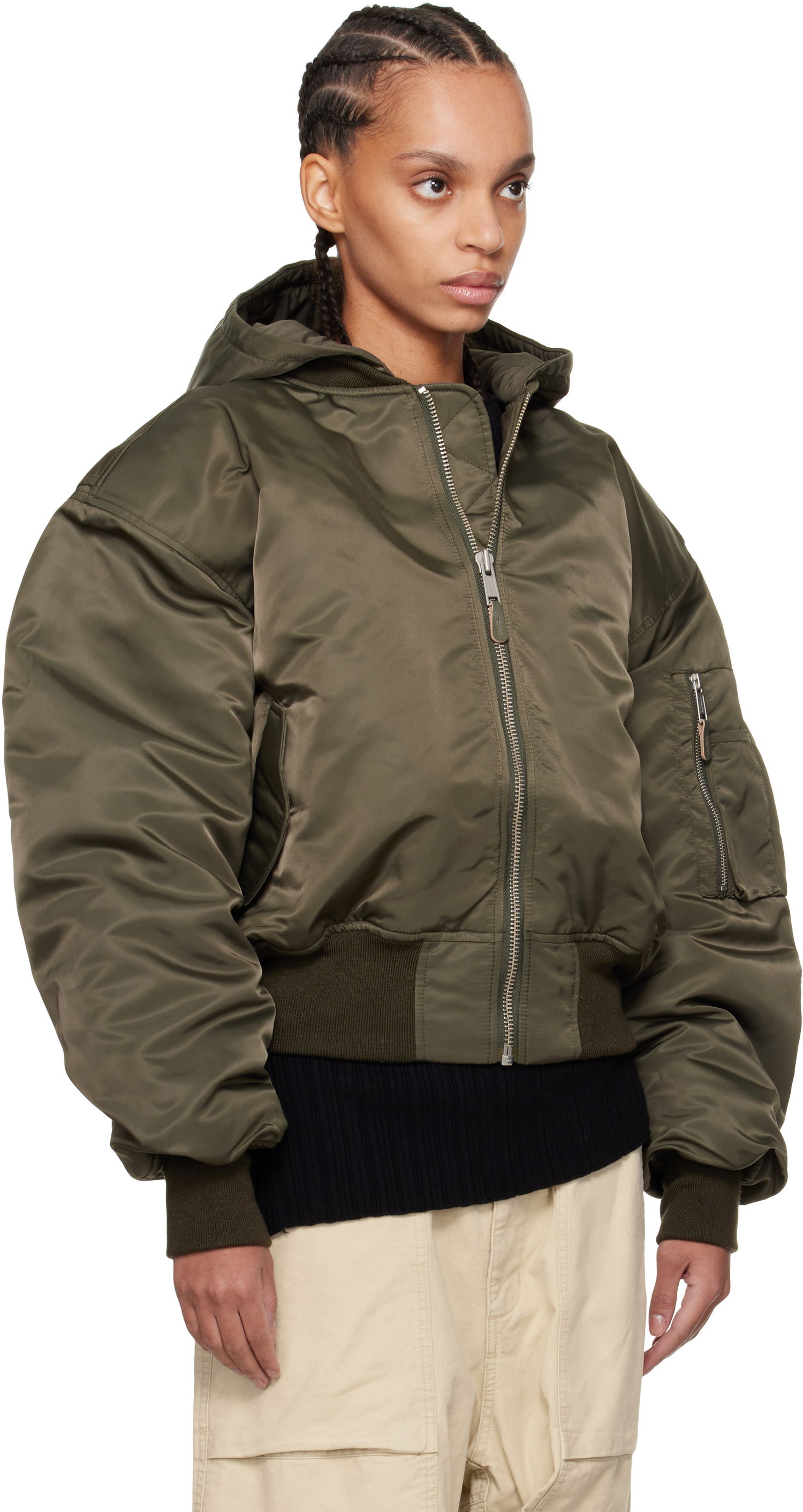 Bomberjacka Entire Studios Entire Studios Broad Bomber Jacket Grön | ES2539JA, 1