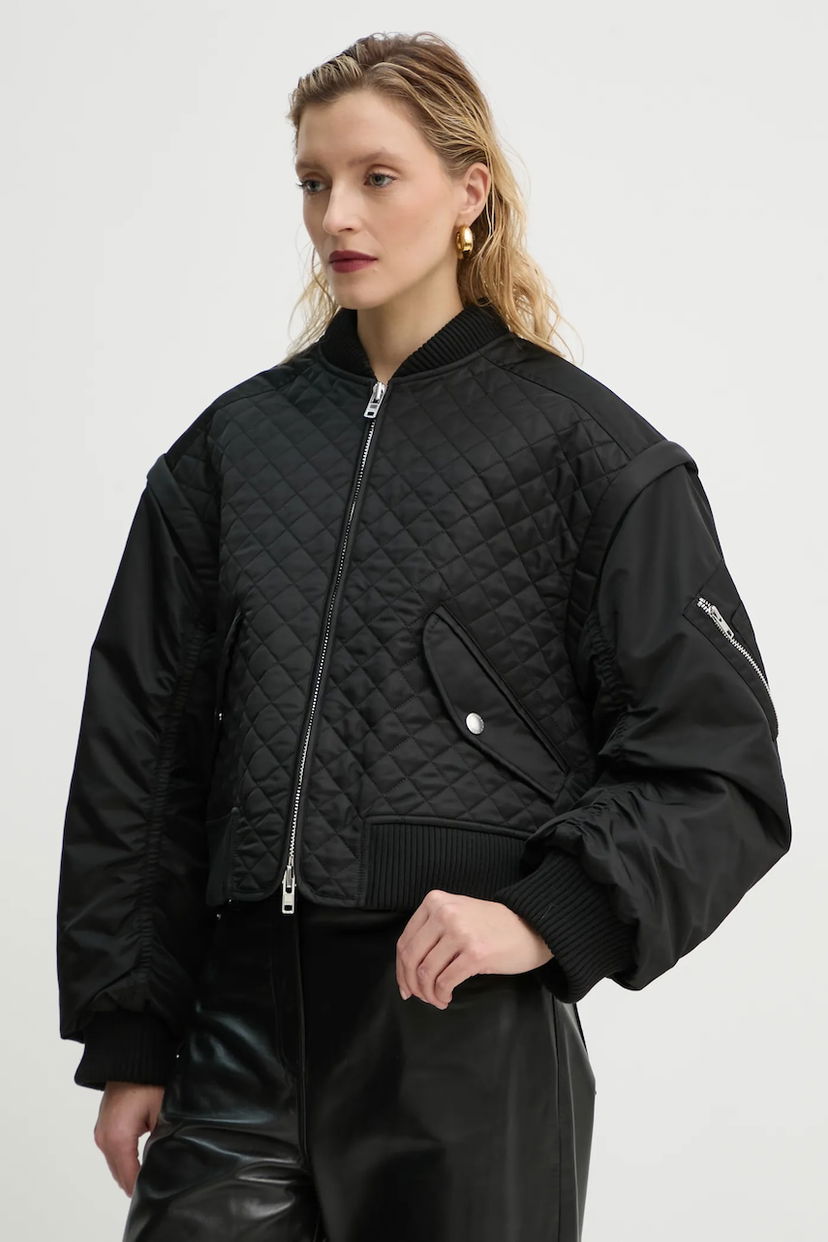 Bomberjacka STAND STUDIO Stand Studio Kezia Quilted Bomber Jacket Svart | 66377.8669