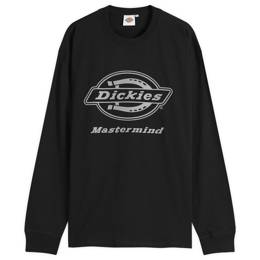 T-shirt Mastermind WORLD MASTERMIND WORLD x Dickies Logo Long Sleeve T-Shirt, Size Large Svart | MJ25C14-TS216-2
