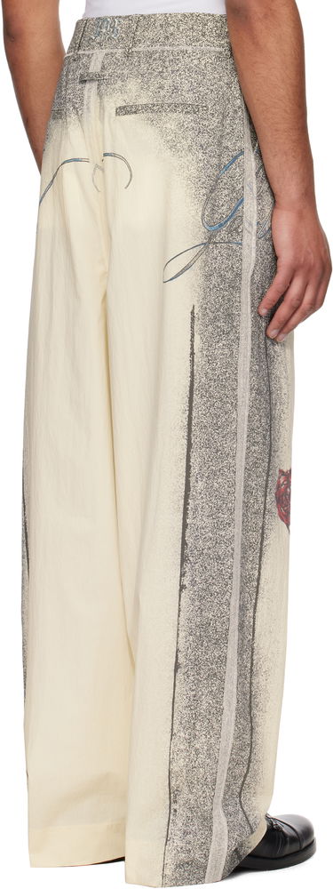 Byxor Jean Paul Gaultier Jean Paul Gaultier 'The Multi-Tattoo' Suit Trousers Beige | 25/34-U-PA192-C589-030030, 2