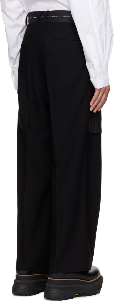 Byxor Feng Chen Wang Feng Chen Wang Deconstructed Patchwork Trousers Svart | FUS19TR05, 2