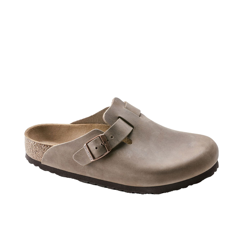 Sneakers och skor Birkenstock Boston Oiled Leather Narrow Fit Grå | 960813