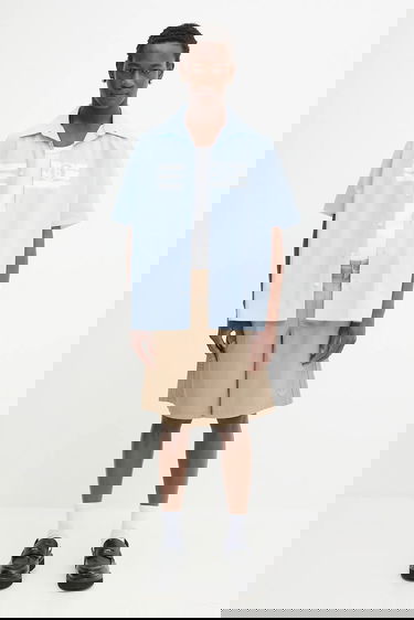 Skjorta Maison Margiela MM6 Maison Margiela Relaxed Fit Shirt Blå | SH2DR0004.M35256.479, 4