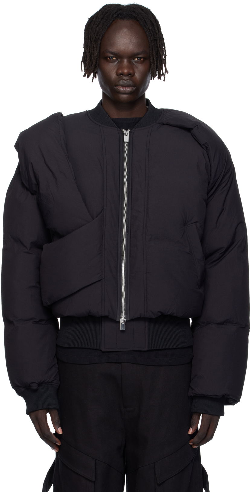 Bomberjacka HELIOT EMIL Heliot Emil Altair Puffer Bomber Jacket Svart | AW25_M_02_163_BLK01