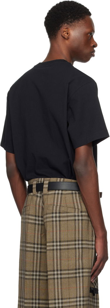 T-shirt Burberry Cross Stitch Horseferry Print Cotton T-Shirt Svart | 8109021, 2