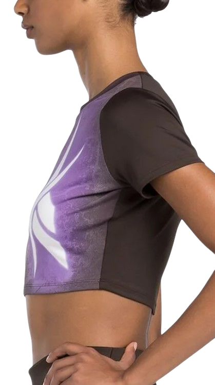 Crop top Reebok Lux Bold Cropped T-Shirt Purpur | 100205572, 1