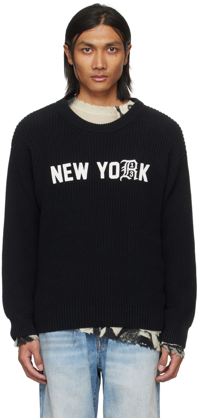Sweater R13 R13 'New York' Knit Sweater Svart | R13WY199-Y016C