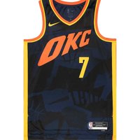 Jersey Nike NBA OKLAHOMA CITY THUNDER DRI-FIT CITY EDITION SWINGMAN JERSEY CHET HOLMGREN Svart | DX8513-419, 0
