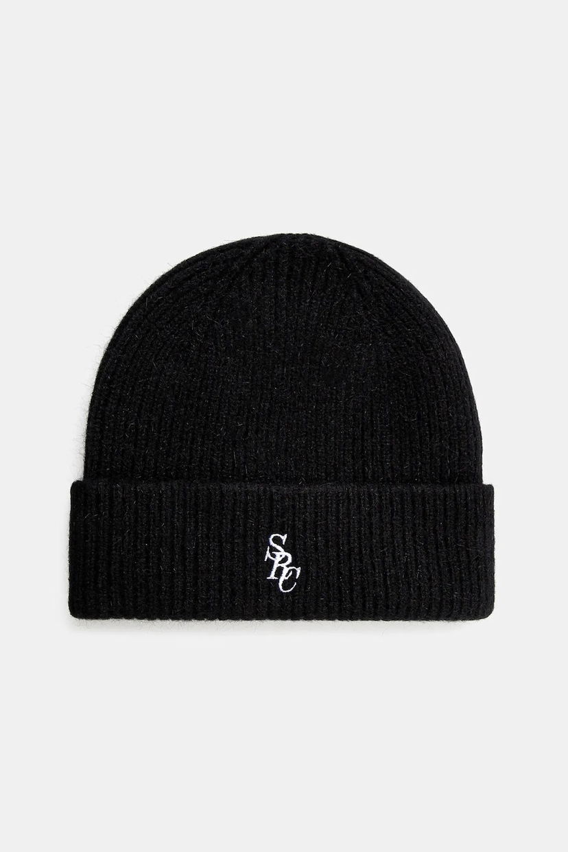 Mössa Sporty & Rich Sporty & Rich SRC Wool Beanie Svart | AC031514302BA01