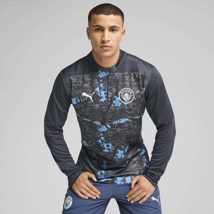 T-shirt Puma Manchester City Pre-Match Quarter-Zip Top Svart | 779156_74