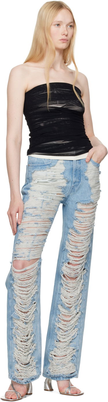 Linne Maison Margiela MM6 Maison Margiela Layered Tube Top Svart | S62NH0042 S24423, 3