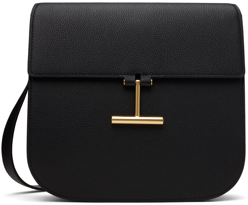 Axelväska Tom Ford Grain Leather Shoulder Bag Svart | L1761-LCL095G