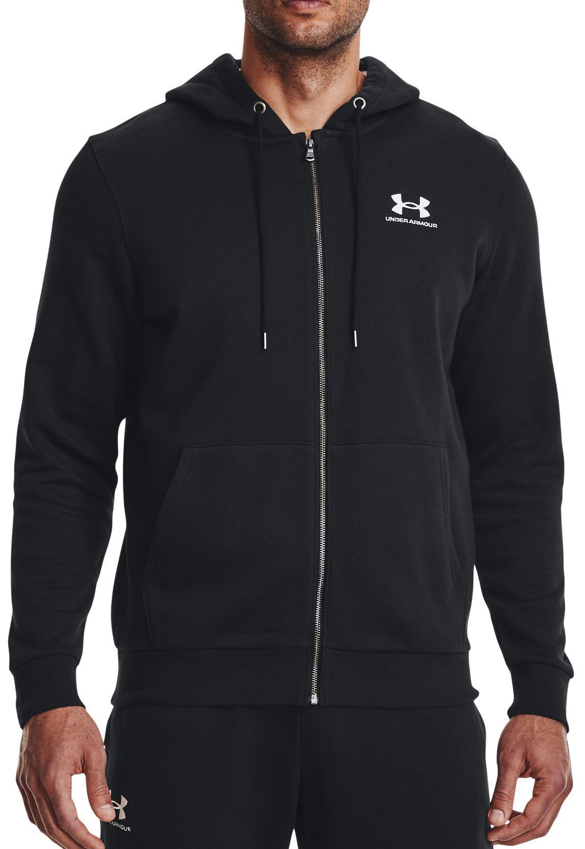 Sweatshirt Under Armour Essential Fleece Svart | 1373881-001, 0