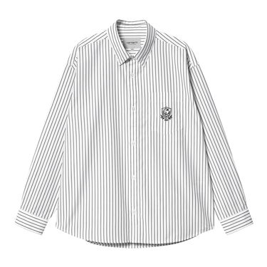 Skjorta Carhartt WIP L/S Linus Shirt Vit | I033029_22A_XX, 0