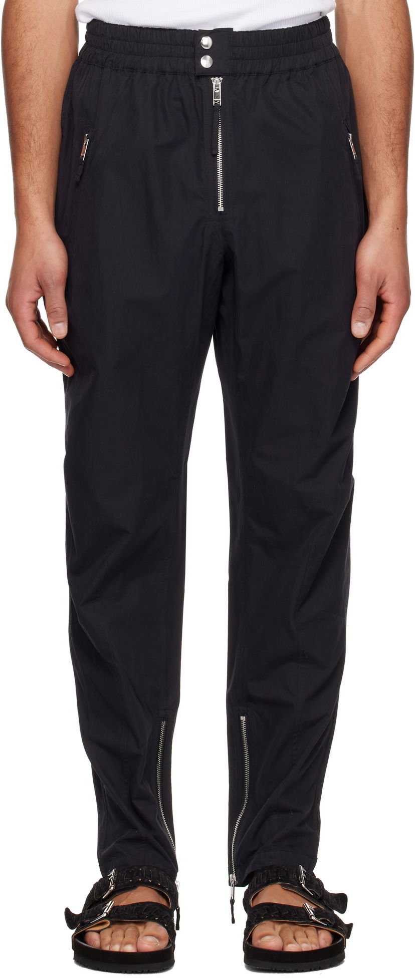 Träningsbyxor ISABEL MARANT Isabel Marant Yilsen Zipped Trousers Svart | 25PPA0439HC-C1C02H