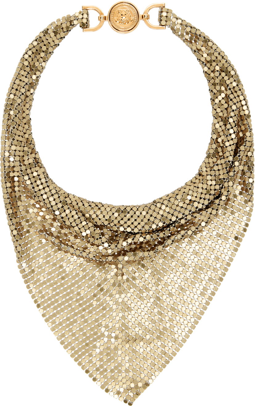 Halsband Versace Versace Metal Mesh Bandana Necklace Metallisk | 1020527_1A14865