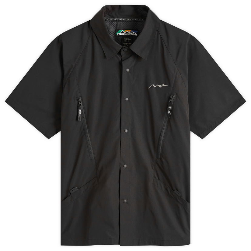 Skjorta Manastash Men's River Short Sleeve Shirt Svart | 7925123001-010