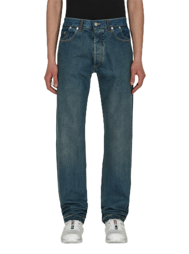Jeans Maison Margiela Straight-Leg Faded Denim Pants Blå | S50LA0194S30561 979