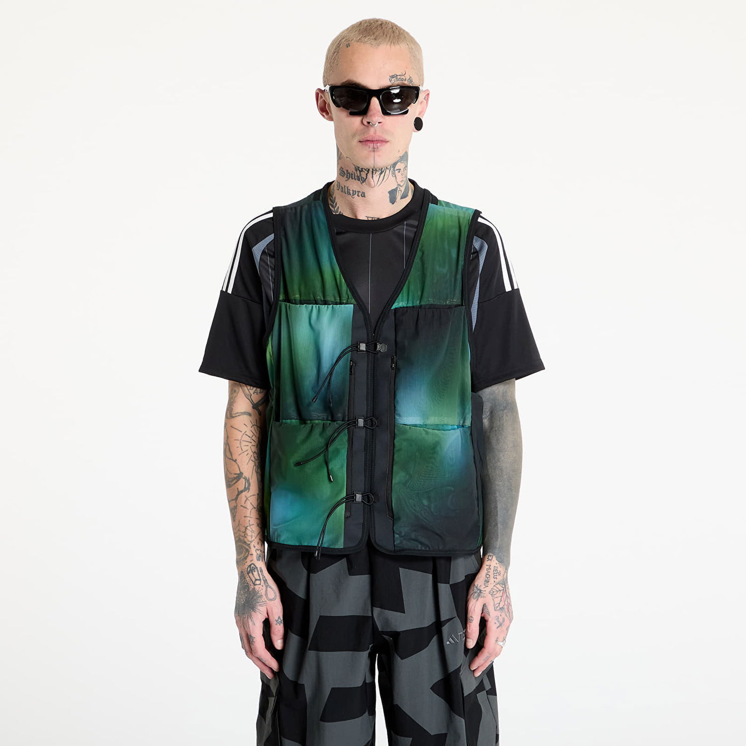 Väst Y-3 Y-3 Allover Print Mesh Vest Grön | JL8300, 0