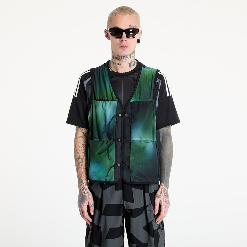 Väst Y-3 Y-3 Allover Print Mesh Vest Grön | JL8300