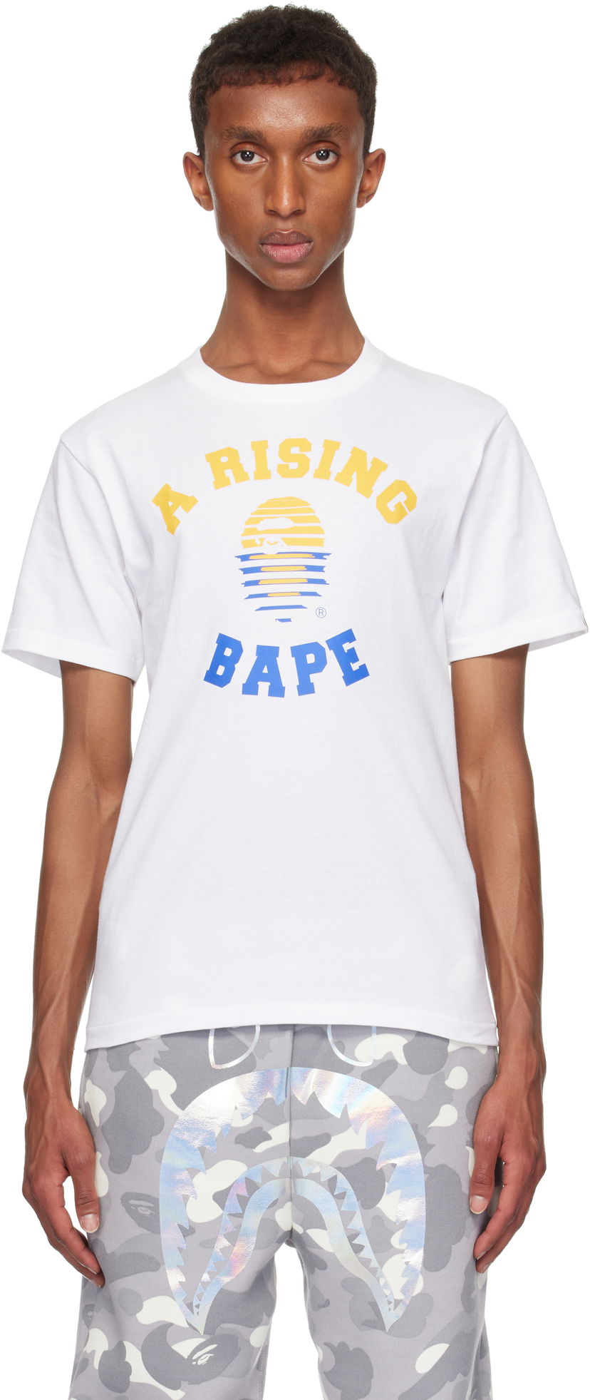 T-shirt BAPE 'A Rising' Print T-shirt Vit | 001TEK301047M