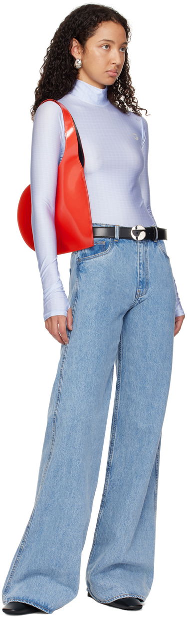 Tygpåse Coperni Coperni Mini Heart Tote Bag Röd | COPBA14BISF6002, 3