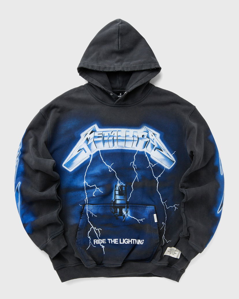 Sweatshirt Represent Clo Represent Metallica Ride The Lightning Hoodie XXL Svart | MLM4372-020