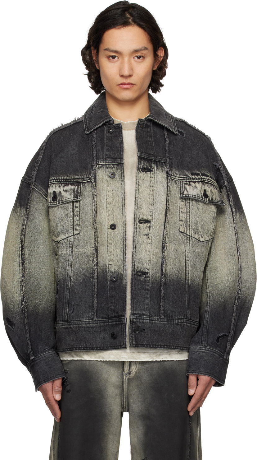 Jacka Feng Chen Wang Feng Chen Wang Gradient Denim Jacket Grå | FUS19JK03