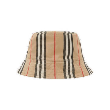 Hatt Burberry Reversible Icon Stripe Bucket Hat Beige | 8039355, 0