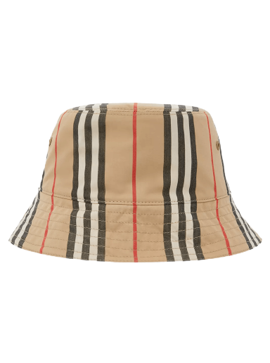 Hatt Burberry Reversible Icon Stripe Bucket Hat Beige | 8039355