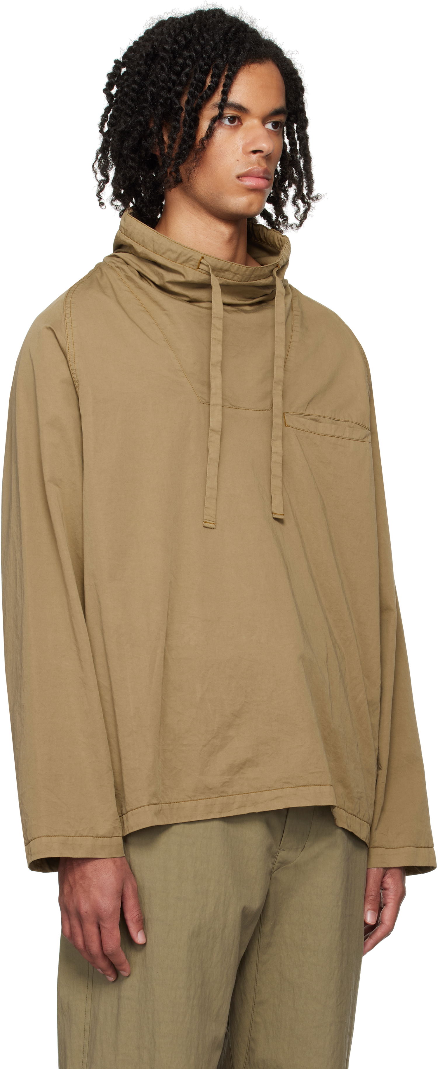 Jacka LEMAIRE Lemaire Funnel Neck Jacket Beige | TO1311 LF1206, 1