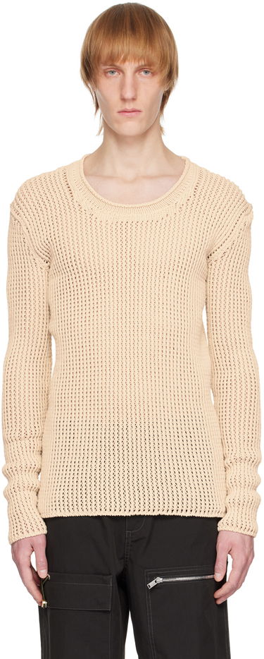 Sweater Dion Lee Grid Knitted Sweater Beige | C7163R23, 0