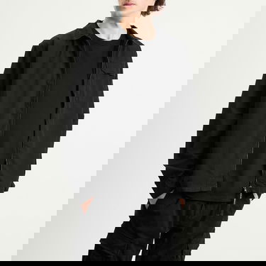 Skjorta C.P. Company Organic Gabardine Zip Overshirt Svart | RCCMOS705A-110143G-999, 2