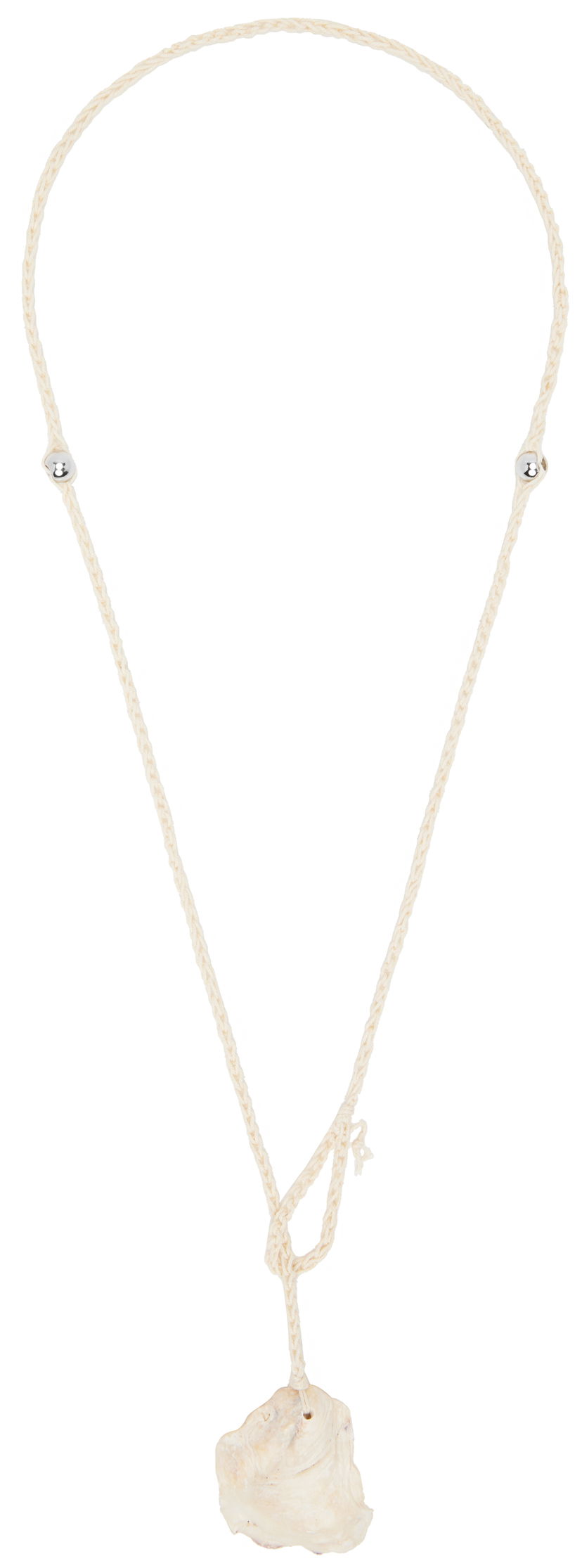 Halsband OUR LEGACY Our Legacy Crochet Shell Pendant Necklace Vit | A2258CCN