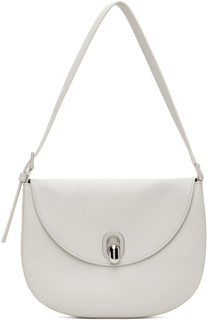 Handväska Savette Off-White Small Tondo Bag Vit | H-008-01-01