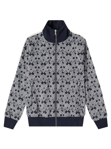 Jacka Palm Angels Jaquard Monogrammed Track Jacket Grå | PMBD001S22FAB0024603